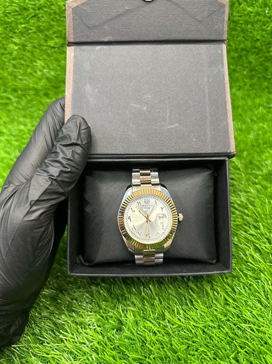Trueworth Analog Men’s Watch – Stainless Steel Chain Strap